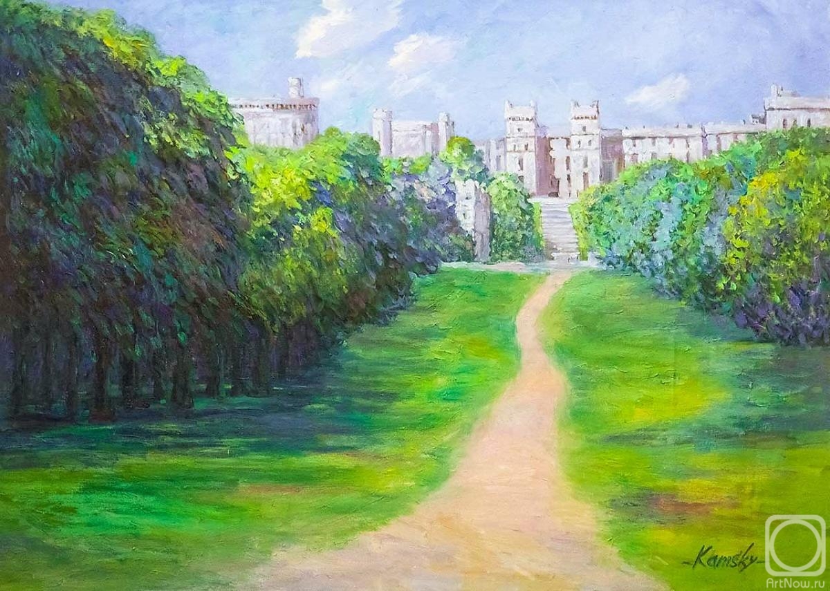 Kamskij Savelij. Landscape overlooking Windsor Castle