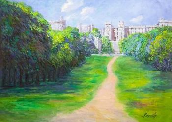 Landscape overlooking Windsor Castle. Kamskij Savelij