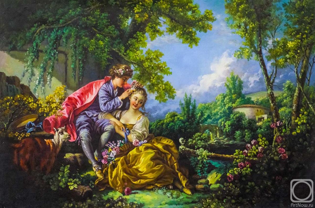 Kamskij Savelij. Copy of the painting by Francois Boucher. Four Seasons. Spring