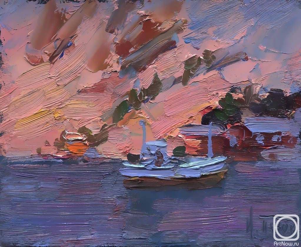 Panov Igor. Sunset on L�foten