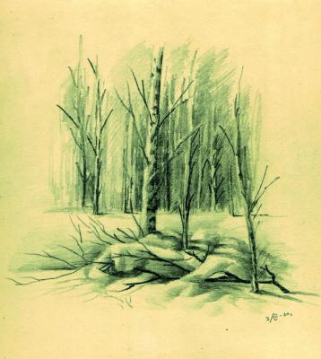 Winter Sketch (). Volosov Vladmir
