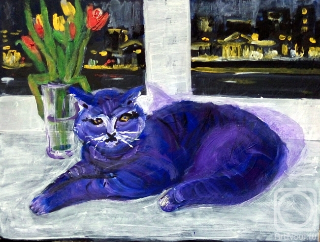 Kataeva Galina. March cat