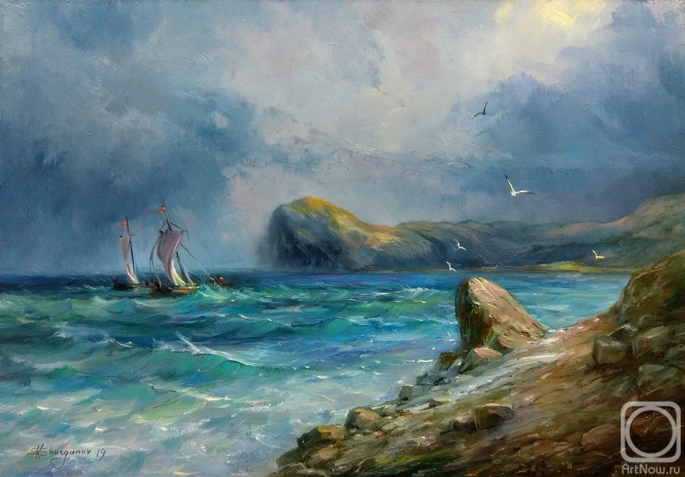 Shurganov Vladislav. Thunderstorm by the Sea