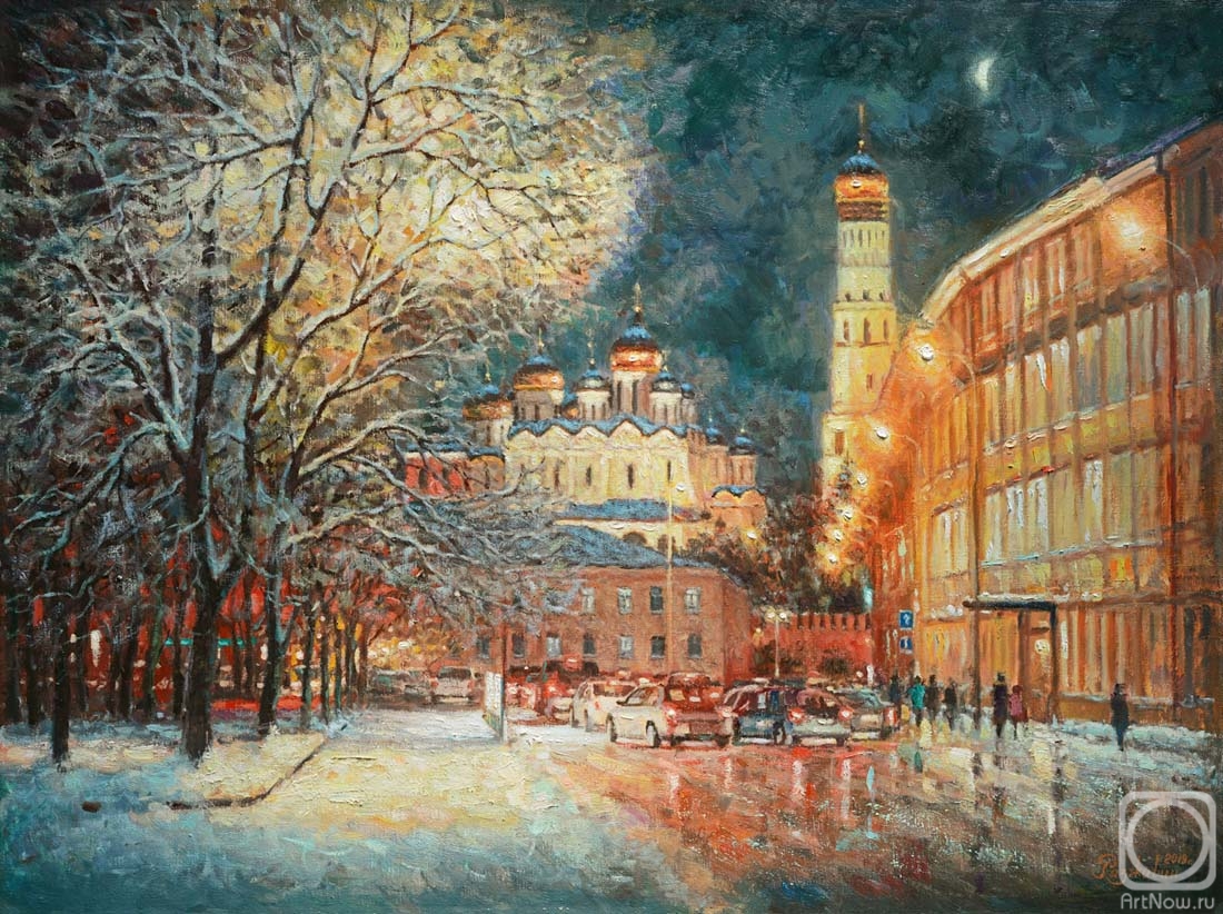 Razzhivin Igor. Outside of winter, in the evening light