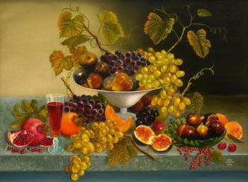 Still life with fruit. Zolottsev Vasily
