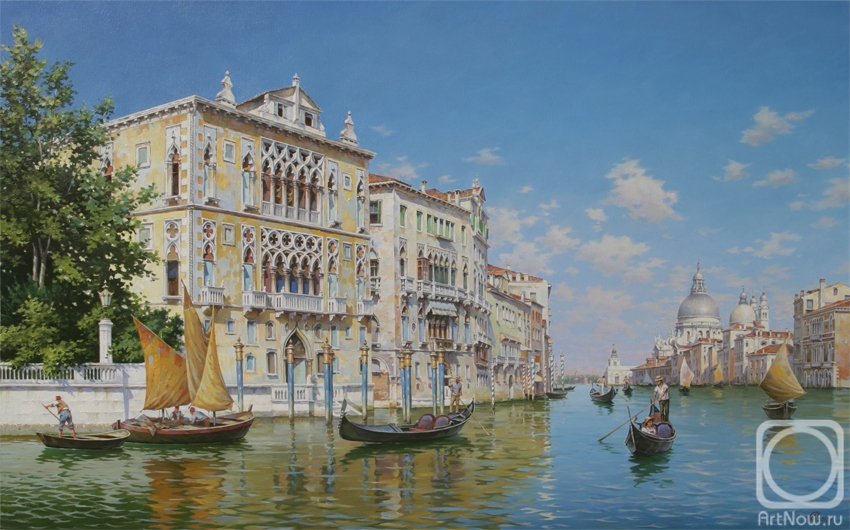 Sterkhov Andrey. The Grand canal.Venice. (in explanation of work Federico del Campo The Grand canal 1885.)