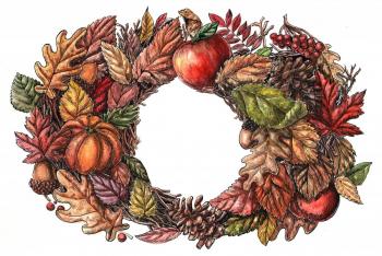 Autumn wreath. Bystrushkina Ekaterina