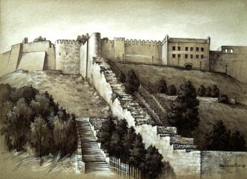 Series of 6 works "Ancient walls of Derbent" No3