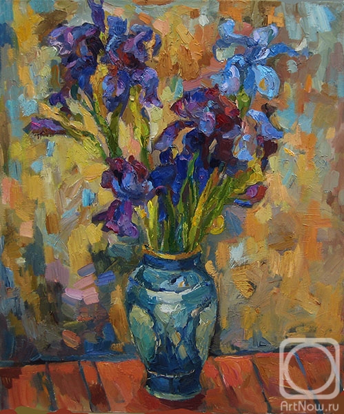Bocharova Anna. Irises in a vase