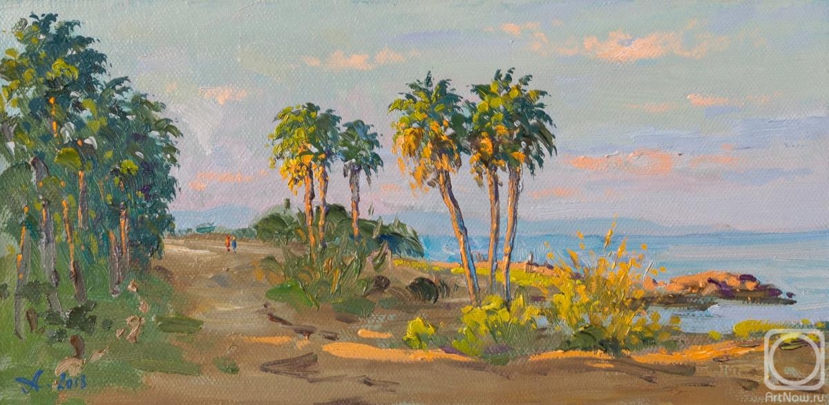 Alexandrovsky Alexander. Palm trees on the shore