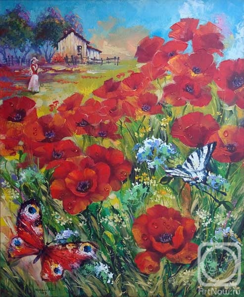 Iarovoi Igor. Poppy field
