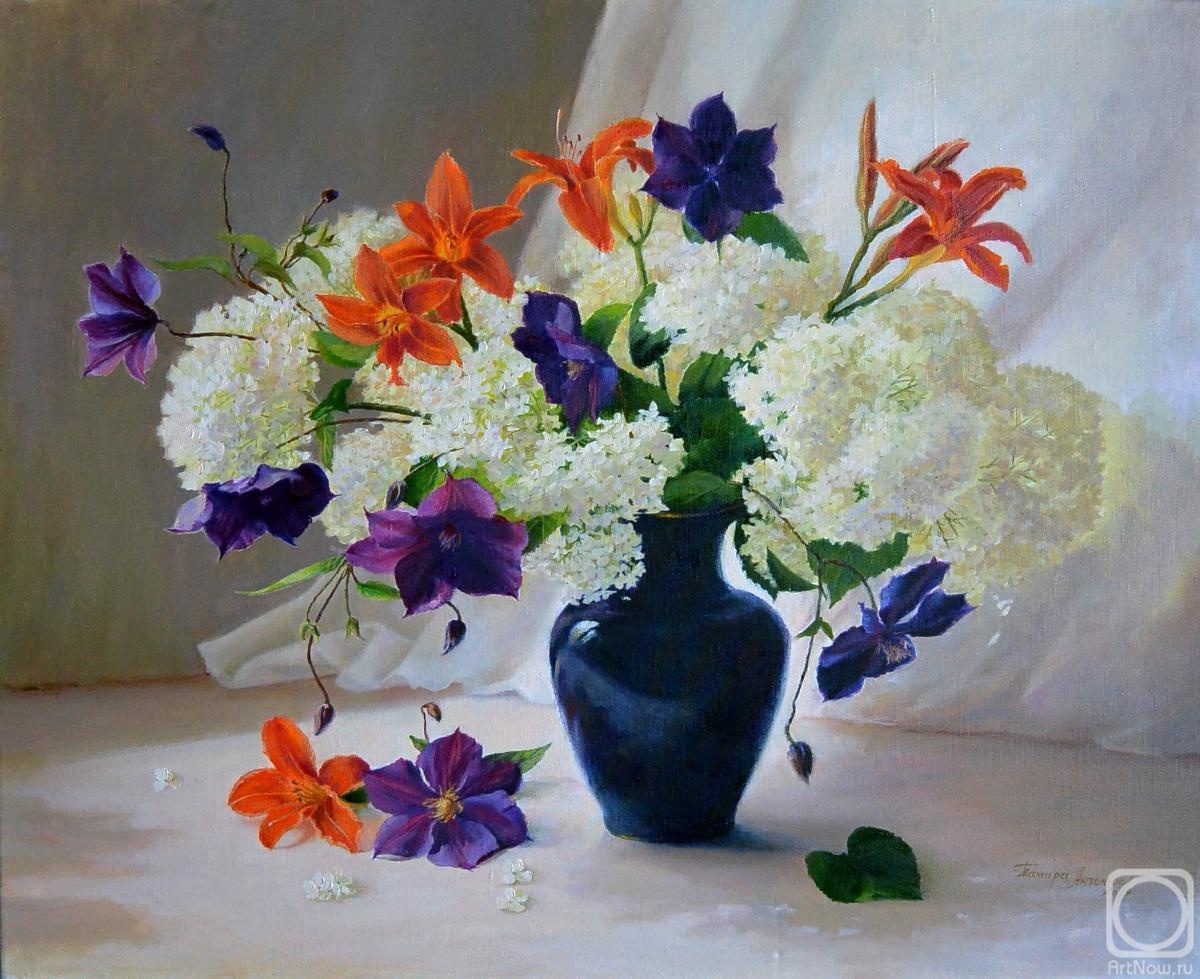 Antonyuk Tamara. Bouquet with hydrangea