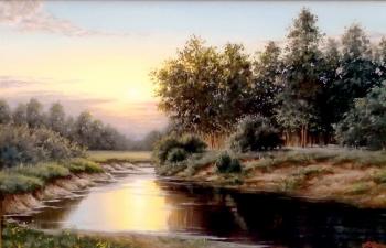 Dawn on the river. Yarcev Yuri