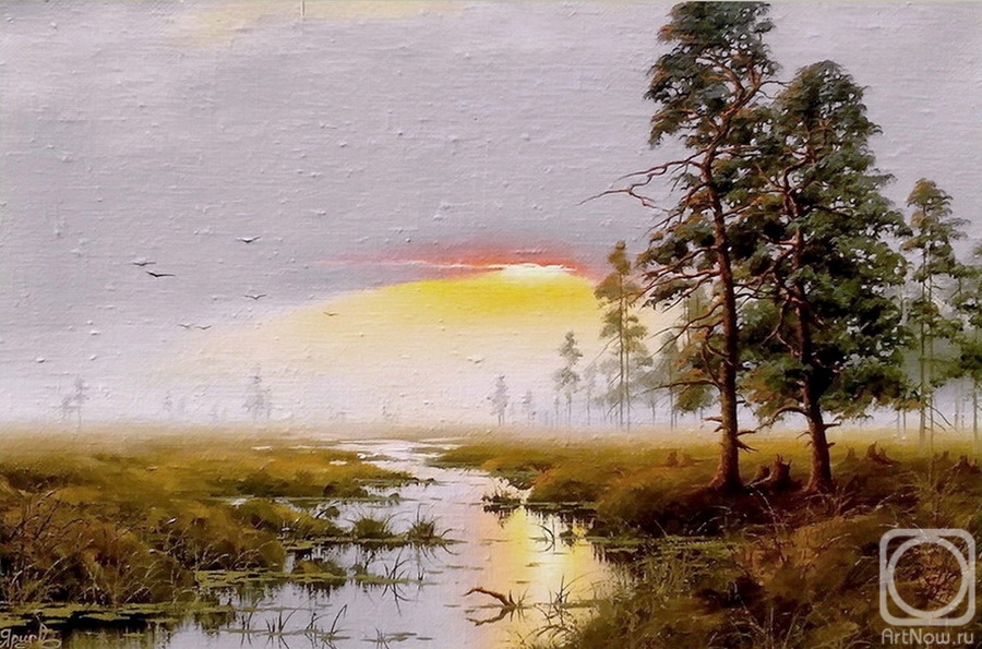 Yarcev Yuri. Sunset in the Swamp