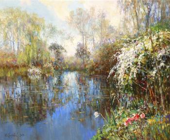 April in Giverny (Flowering Pond). Obukhovskiy Yuriy