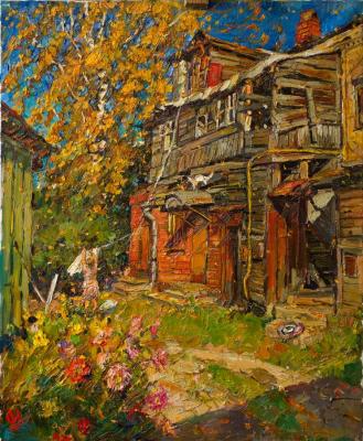 Autumn yard (Rural Yard). Sorokina Olga