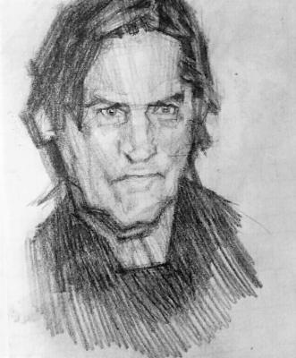 Deryabin Oleg Victorovitsh. Portrait of a man in black