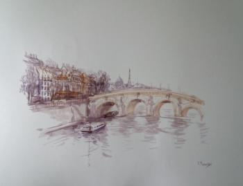 Paris bridge. Mikhalskaya Katya
