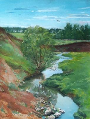 Landscape with river. Borovkov Oleg