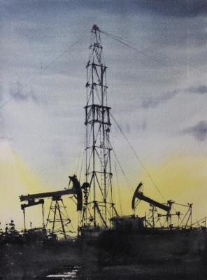 Drilling rigs. Voivozh (). Petrovskaya Irina