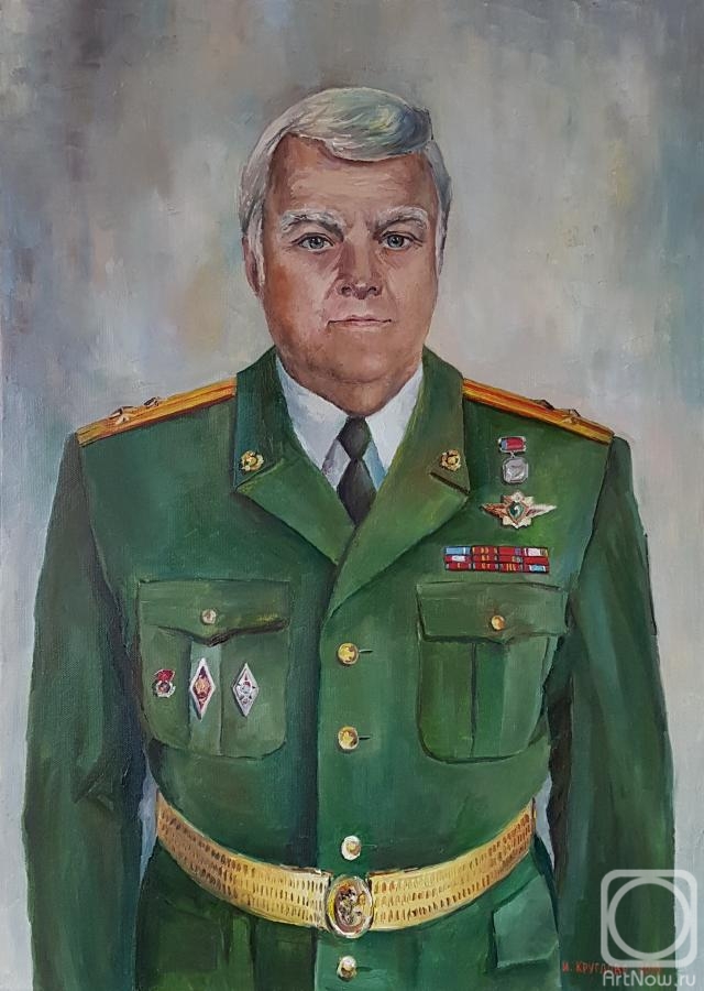 Kruglova Irina. Portrait of Colonel honey. Services of the Honored Doctor of the Russian Federation V.M. Silaenkova, Chevalier of the Order of "Honor"