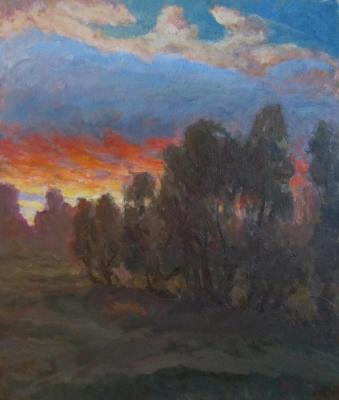 Rudin Petr Maksimovich. Sunset