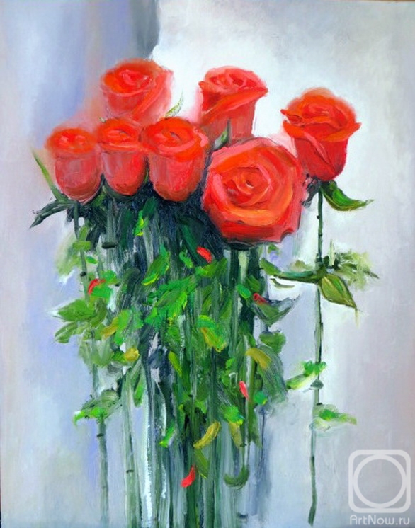 Kropacheva Elena. Red roses