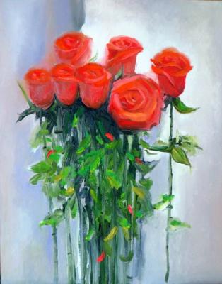 Red roses. Kropacheva Elena