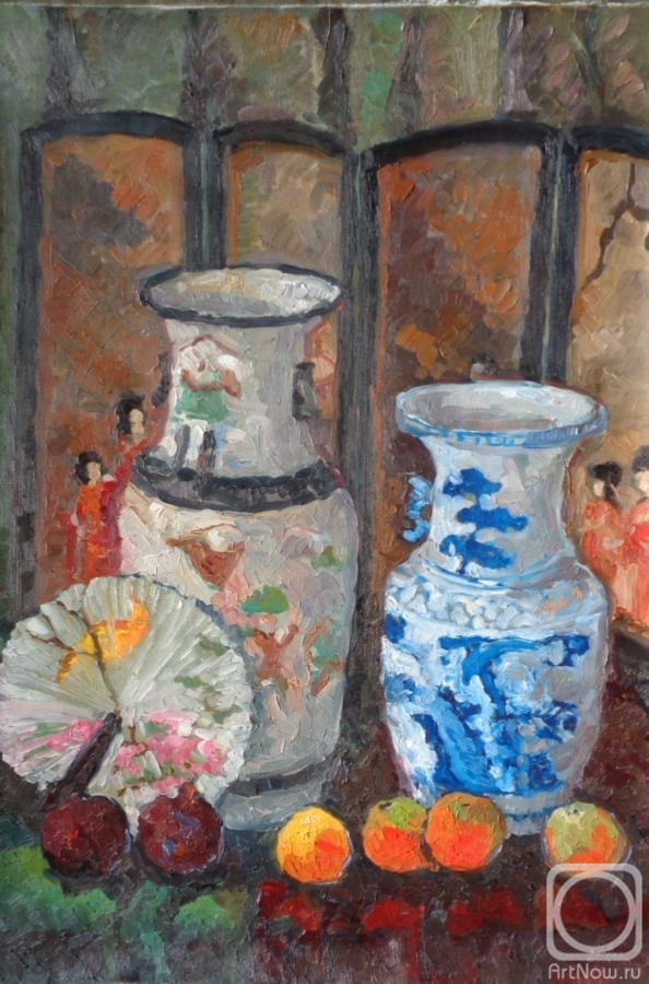 Rogov Vitaly. Vases and fan ancient China