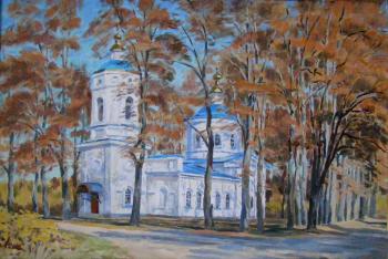 Church in the village of Spas. Homyakov Aleksey