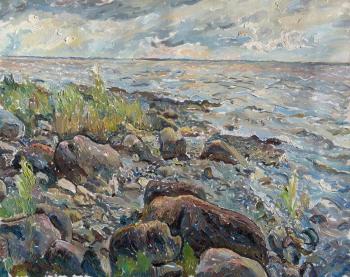 Stones on the Gulf of Finland. Stroganov Leonid