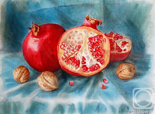 Krasnova Yulia. Pomegranates and Nuts