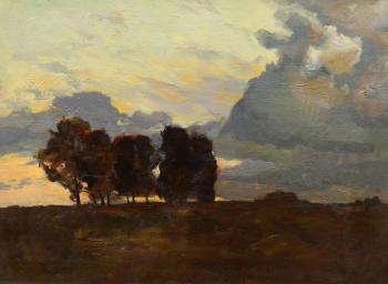 Thunderstorm is coming (Silhouettes Of Trees). Orlov Gennady