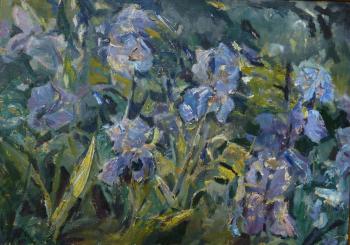 Irises in the garden (Bush In The Garden). Komov Alexey