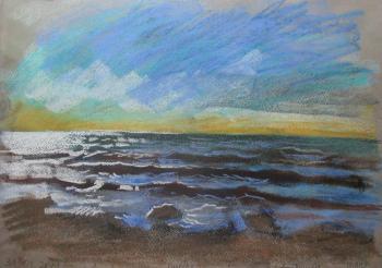 Sea at Durres, January 31 (Seascape Pastel). Dobrovolskaya Gayane