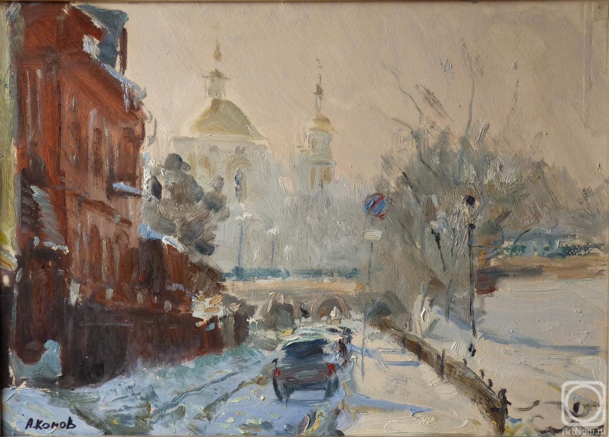 Komov Alexey. The Bank of the river Orlik in winter