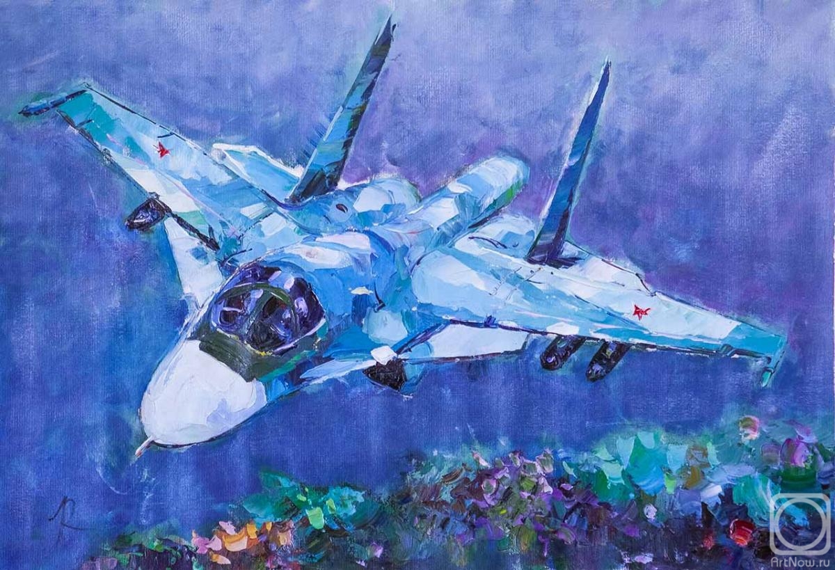 Rodries Jose. MiG-35 Airplane. In the Heavenly Spaces