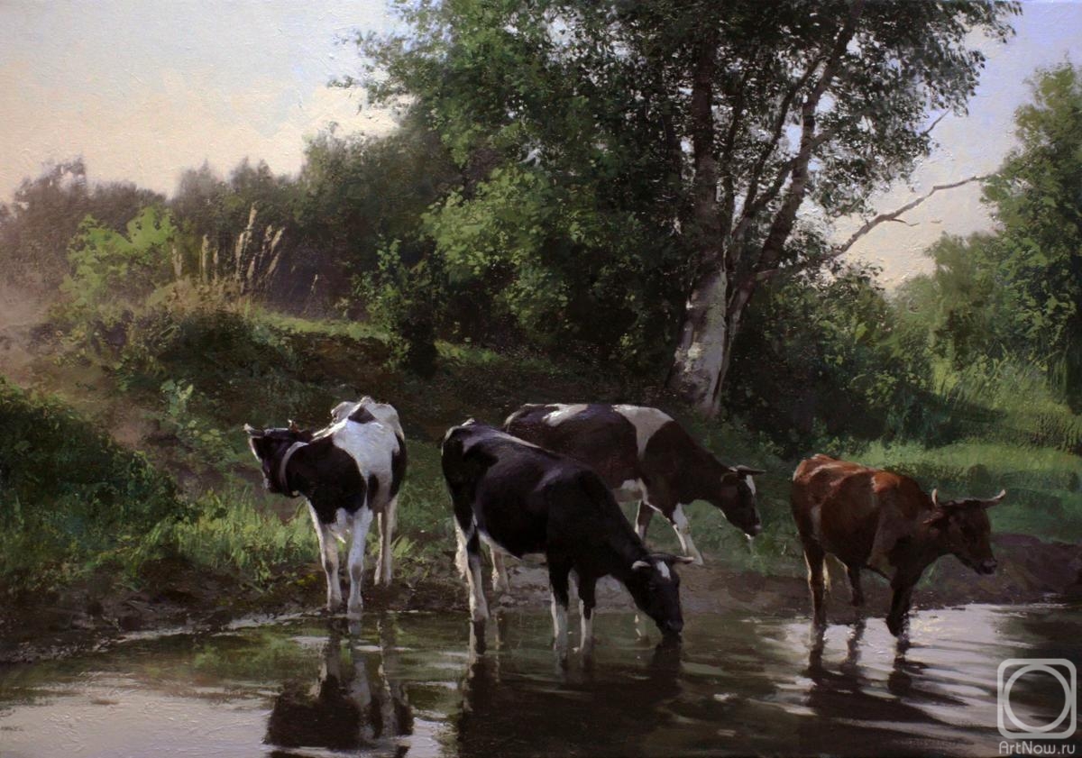 Pryadko Yuriy. At the watering hole. The evening