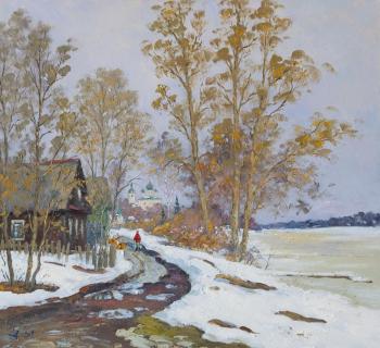 Spring in Old Ladoga, evening