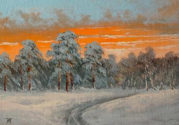 Orange sunset. Lyamin Nikolay