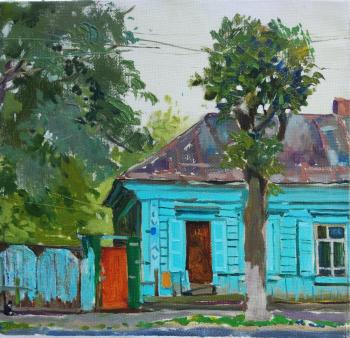 Turquoise house in Kostroma (Turquoise Color). Tupeiko Ivan