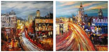 Moscow. Dynamics. Diptych. Vevers Christina