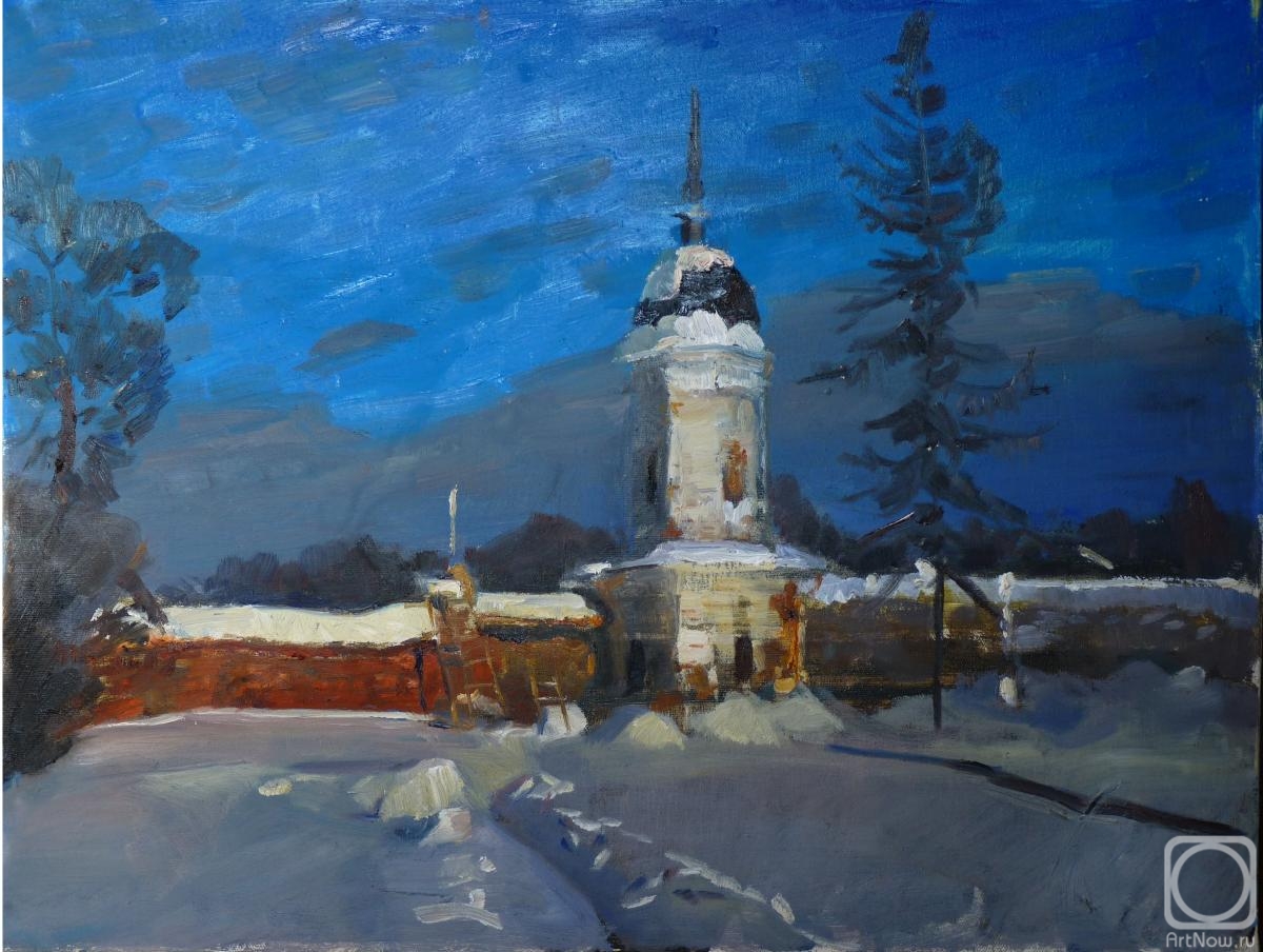 Komov Alexey. The lonely monastery tower