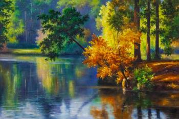 Autumn morning at the lake