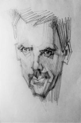 Frivolous portrait of a serious man (Hugh Laurie). Deryabin Oleg