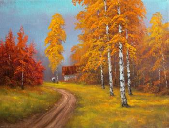 Autumn, road. Lyamin Nikolay