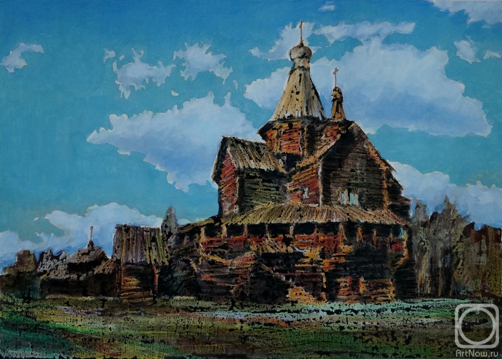 Borisov Mikhail. 6 from the series "Wooden churches of Russia"