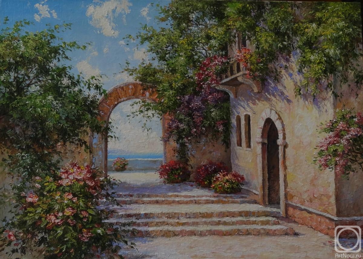 Borisova Irina. Italian courtyard with arch