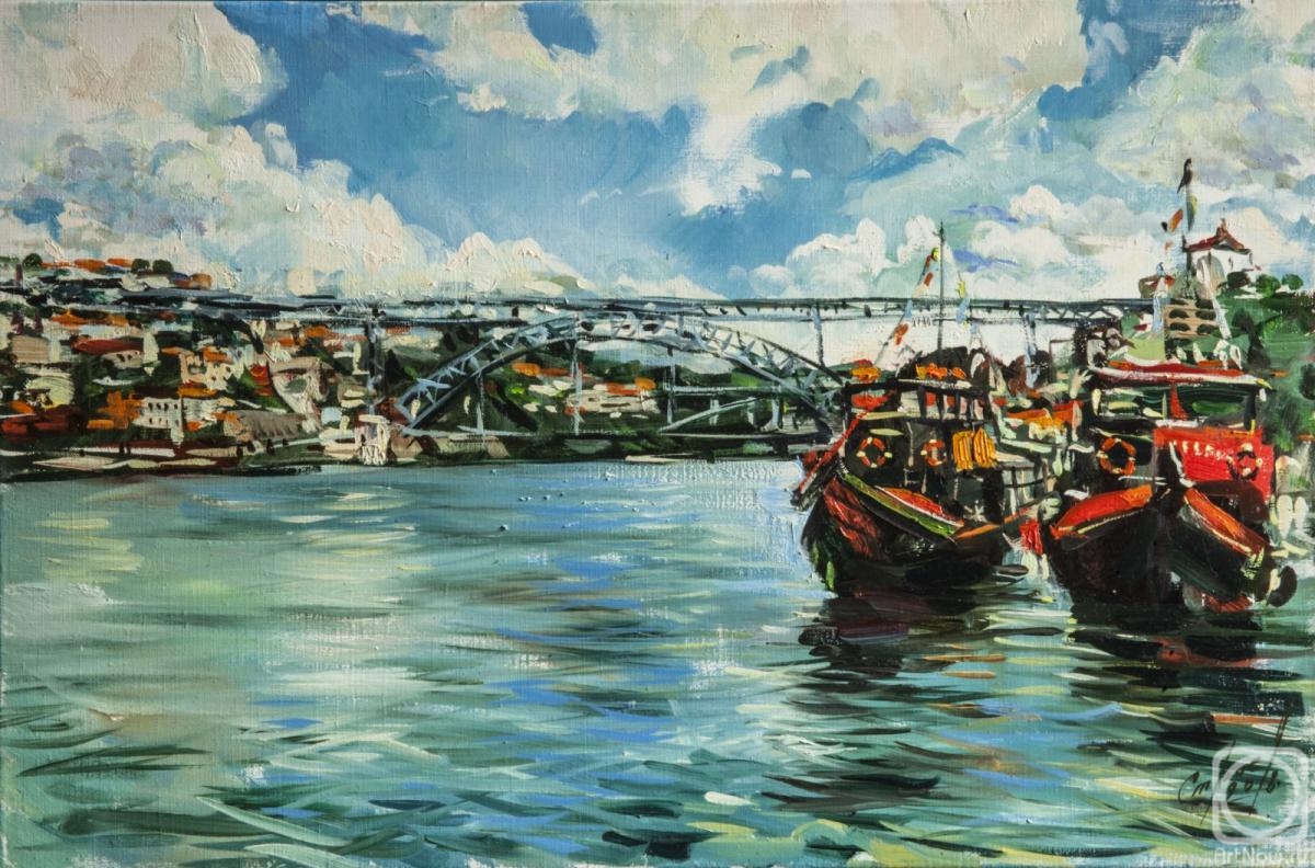 Stroev Mikhail. Portuguese landscapes. Porto Promenade