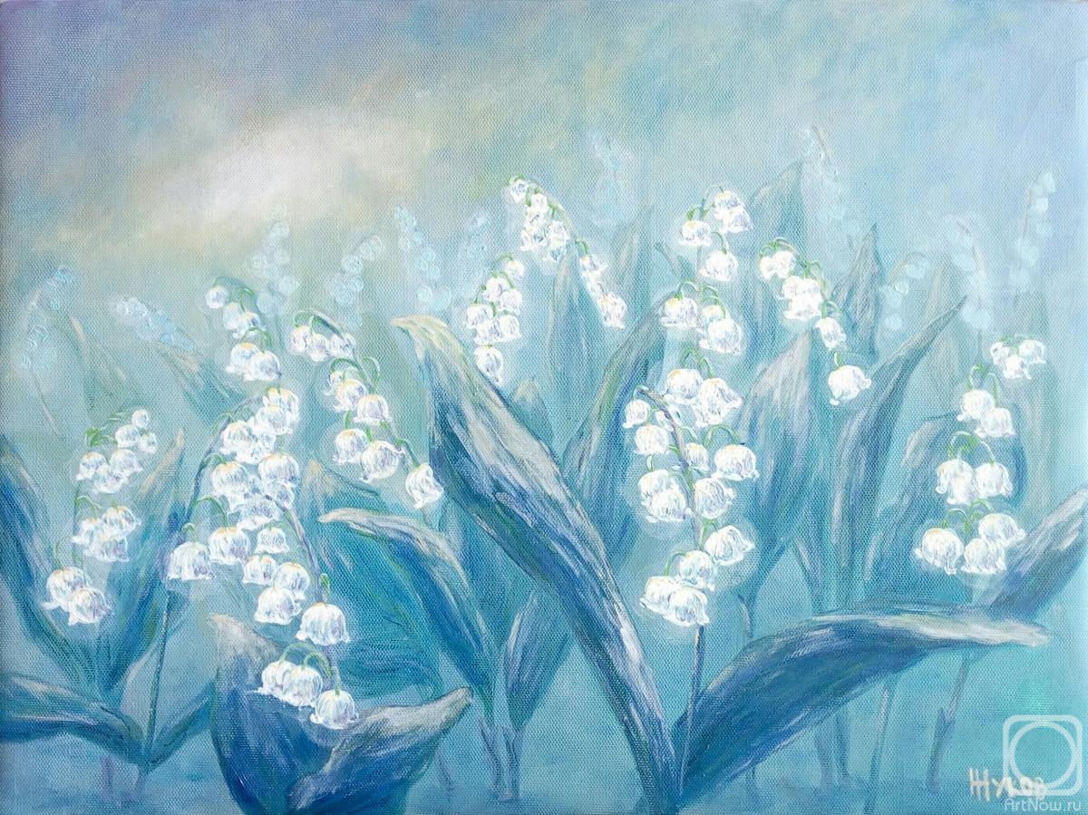 Zhukov Alexey. Lilies of the valley, morning